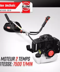 ELEM GARDEN TECHNIC Débroussailleuse Thermique 43cc - Bobine + Lame - -Débroussailleuse Soldes Magasin 10998883 4
