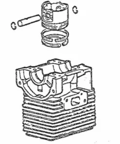Cylindre Piston Débroussailleuse Nautac