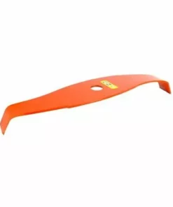 ADAPTABLE Lame 2 Dents Ronces, Courbe, Orange Pour Débroussailleuse. Coupe 315mm, Alésage: 20,0mm, ép: 3mm.