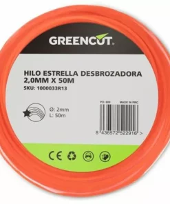 GREENCUT Fil étoilé Pour Débroussailleuse 2,0MM X 50M