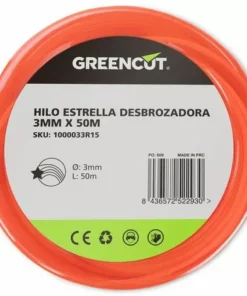 GREENCUT Fil étoilé Pour Débroussailleuse 3,0MM X 50M