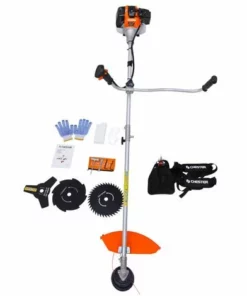 CHESTERGARDEN Débroussailleuse Thermique 53 Cm³ - 3 Lames + 1 Tête Double Fil - CHESTER