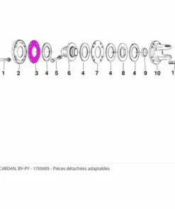 LEM SELECT Disque De Pression Adaptable Eurocardan 1138007