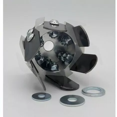 Tête Binette Fraiseuse Universelle Pour Débroussailleuse Avec Lames En Acier D'Origine Bazargiusto 4 Tête Binette Fraiseuse Universelle Pour Débroussailleuse Avec Lames En Acier D'Origine Bazargiusto – Image 2