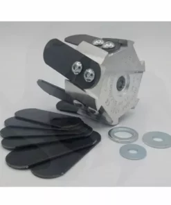 Tête Binette Fraiseuse Universelle Pour Débroussailleuse Avec Lames En Acier D'Origine Bazargiusto + Kit De Lames De Rechange