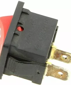 Interrupteur 2 Cosses Rouge Pour Debroussailleuse Ryobi