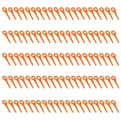 Lot De 100 Lames De Rechange En Plastique Pour Coupe Gazon 20V FUXTEC FX-E1RT20 3 Lot De 100 Lames De Rechange En Plastique Pour Coupe Gazon 20V FUXTEC FX-E1RT20