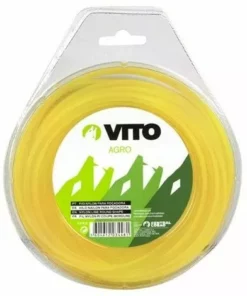 VITO GARDEN Fil Nylon Rond Pour Débroussailleuse 15m - Diamètre 3mm