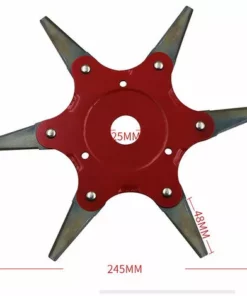 ZEBRAA Set De 4pcs 6 Lames Tête De Coupe Gazon Brosse Jardin Outil électrique Accessoires Pour Tondeuse à Gazon -Débroussailleuse Soldes Magasin 23759853 3