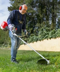 Débroussailleuse Avec Moteur à Essence 2 Temps 65cc 4,9cv, 2 Accessoires Différents Pour La Coupe, Guidon à Double Poignée, Régulateur De Puissance, Harnais De Sécurité - Greencut GGT650X-2 -Débroussailleuse Soldes Magasin 2746545 3