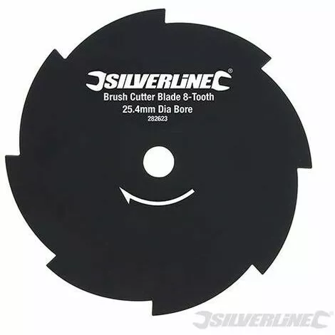 SILVERLINE Lame 8 Dents Pour Débroussailleuse, Diamètre De 254 Mm, Alésage De 25,4 Mm, Diamètre De 254 Mm. Alésagede 25.4 Mm 3 SILVERLINE Lame 8 Dents Pour Débroussailleuse, Diamètre De 254 Mm, Alésage De 25,4 Mm, Diamètre De 254 Mm. Alésagede 25.4 Mm