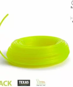 Fil Pour Rotofil Et Coupe Bordure Fluo Rond 2,4 Mm TEXAS 15 Mètres - Jaune