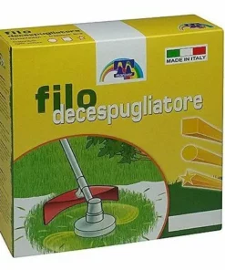 Maniver FIN124 - Fil Pour Débroussailleuse, 100 m - Jaune