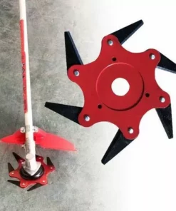 Perle Rare Accessoires De Tondeuse à Gazon De Jardin Tête De Coupe De Coupe à Six Feuilles Rouge -Débroussailleuse Soldes Magasin 29871045 4