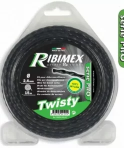 RIBIMEX Fil Torsade TWISTY 80m 3,3mm Pour Tête De Débrousailleuse