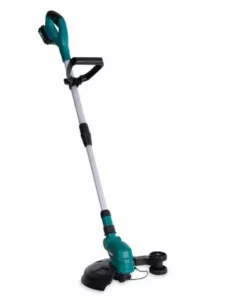VONROC Débroussailleuse Sans Fil 20V -1 Batterie 2.0Ah Et Chargeur - 25cm Diamètre De Coupe - Tête Et Lance Télescopique Inclinables - Double Tête De Fil Tap And Go 8m (2x4m)