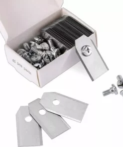BEARSU 45 X Lames De Couteau En Titane Pour Toutes Les Tondeuses Robotiques Husqvarn/Automower/ Yardforce/Gardena(3g-0.75mm) Avec 45 Vis, Lames De Rechange Pour Modèles 105,310,315,320,420,430x,r40i