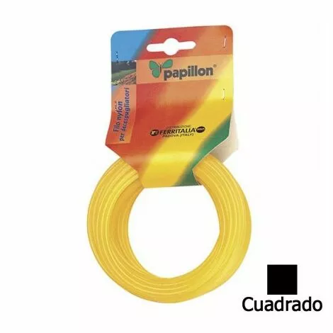 PAPILLON Filo Di Nylon Quadrato 2,4 Mm (rotolo 10 Metri) 3 PAPILLON Filo Di Nylon Quadrato 2,4 Mm (rotolo 10 Metri)