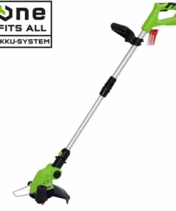 Débroussailleuse Sans Fil à Batterie 25cm 8.500trs/min 20V, 12 Lames Incl., Manche Télescopique En Alu 70-100cm, (80 Min. Sans Charge) Sans Chargeur Sans Batterie – De BRAST