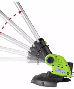 Débroussailleuse Sans Fil à Batterie 25cm 8.500trs/min 20V, 12 Lames Incl., Manche Télescopique En Alu 70-100cm, (80 Min. Sans Charge) Sans Chargeur Sans Batterie – De BRAST -Débroussailleuse Soldes Magasin 34686552 3