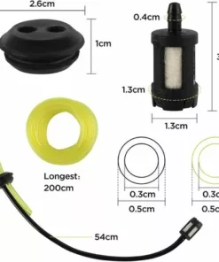 DONTODENT TheirNear 2Pcs Tuyaux D'essence Avec Filtre + 2 Mètres Tuyau D'arrosage Jaune, Universel Filtre à Essence Kit, Pour Tondeuse Coupe Herbe Débroussailleuse Tronconneuse -Débroussailleuse Soldes Magasin 34737584 2