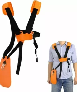Kueatily Tondeuse à Bandoulière-tondeuse à Harnais Double épaule Avec Ceinture De Nylon Durable Adjuestable Pour Débroussailleuse Ou Gardenning (pour STIHL FS, Taille-bordures Série Km)