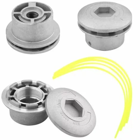 DONTODENT Tête De Débroussailleuse Universelle, Tête Coupe-bordure En Aluminium Fils Pour Débroussailleuse à Essence Tondeuse à Gazon A 3 DONTODENT Tête De Débroussailleuse Universelle, Tête Coupe-bordure En Aluminium Fils Pour Débroussailleuse à Essence Tondeuse à Gazon A
