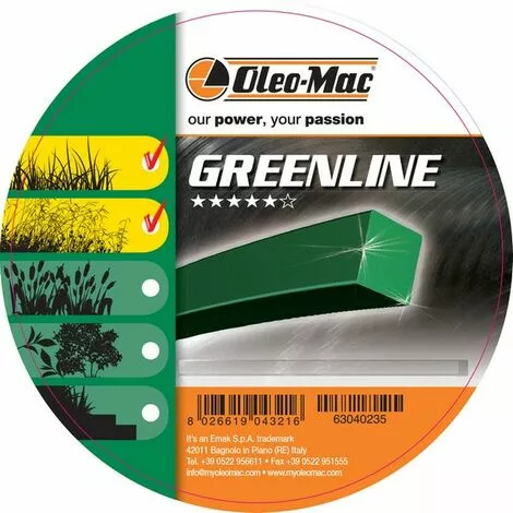 OLEOMAC Fil Débroussailleuse Carré 2.7 Mm | 15m 3 OLEOMAC Fil Débroussailleuse Carré 2.7 Mm | 15m