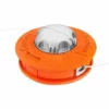 BRIDAY Tete Debroussailleuse Universelle, Tête De Tondeuse à Gazon Universelle En Aluminium Twister Concave-convexe Pour Ligne D'alimentation Adaptée à La Ferme De La Cour Du Jardin M10x1.25LH Orange -Débroussailleuse Soldes Magasin 35852136 1