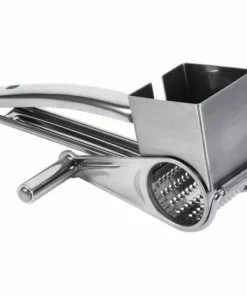 ABCRITAL Râpe À Fromage Polyvalente, Râpe À Fromage En Acier Inoxydable Avec Tambours À Main En Acier Inoxydable, Râpe À Spaetzle Pour Mozzarella, Légumes Et Plus, Design Ergonomique