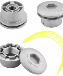 THSINDE Tête De Débroussailleuse Universelle, Tête Coupe-bordure En Aluminium Fils Pour Débroussailleuse à Essence Tondeuse à Gazon,1pcs