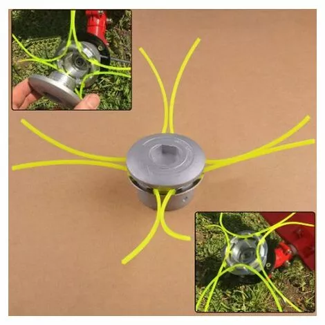 THSINDE Tête De Débroussailleuse Universelle, Tête Coupe-bordure En Aluminium Fils Pour Débroussailleuse à Essence Tondeuse à Gazon,1pcs 5 THSINDE Tête De Débroussailleuse Universelle, Tête Coupe-bordure En Aluminium Fils Pour Débroussailleuse à Essence Tondeuse à Gazon,1pcs – Image 3