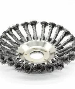 THSINDE 1PCS 6'' Kit De Brosse De Débroussailleuse à Gazon, 150x25,4mm Brosse à Désherber Ronde Pour éliminer Les Mauvaises Herbes, Tête Brosse Avec Roue En Fil D'acier Massif Pour Jardin Agriculture(6 Pouce) -Débroussailleuse Soldes Magasin 37010890 3