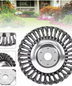 ABCRITAL 6 Pouces Tête Brosse Désherbage, Brosse De Roue De Fil D'Acier Universel Métal Fixation De Débroussailleuse 25,4Mm X 150Mm -Débroussailleuse Soldes Magasin 37012424 4