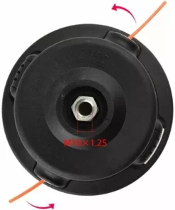 ABCRITAL Tête De Tondeuse À Tête De Ligne Gauche M10X1.25 Pour Coupe-Herbe Débroussailleuse Débroussailleuse Essence, Chargez Les Lignes Rapidement Et Facilement -Débroussailleuse Soldes Magasin 38288451 3