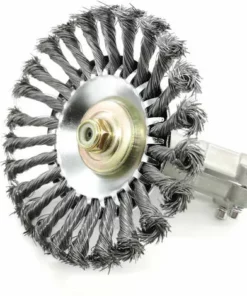 ECHOO Tête De Coupe En Fil D'acier 200mm, Débroussailleuse, Plaque De Désherbage, Kit De Fixation De Boîte De Vitesses Pour Tondeuse à Gazon