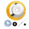 BETTERLIFE 1 Jeu Brosse En Nylon Tondeuse Universelle Brosse TêTe Coupeur Outils De Jardin Durables DiamèTre ExtéRieur 200 Mm Trou IntéRieur 25,4 Mm
