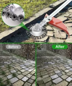 BRIDAY Tête De Désherbage Fil D'acier,6 Pouce Brosse Rotative Disque De Pinceau à Roue Jardin Agriculture -Débroussailleuse Soldes Magasin 42236465 4