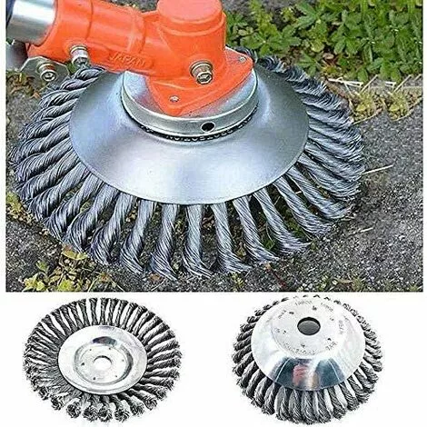 ALMI 2021 8" Size: 200 X 200 X 25mm 6" Size: 150 X 150 X 25mm Tête De Coupe Conique En Fil Métallique Pour Tondeuse à Gazon Brosse De Qualité Supérieure Pour Débroussailleuse (1A-1C) 3 ALMI 2021 8" Size: 200 X 200 X 25mm 6" Size: 150 X 150 X 25mm Tête De Coupe Conique En Fil Métallique Pour Tondeuse à Gazon Brosse De Qualité Supérieure Pour Débroussailleuse (1A-1C)