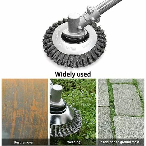 ALMI 2021 8" Size: 200 X 200 X 25mm 6" Size: 150 X 150 X 25mm Tête De Coupe Conique En Fil Métallique Pour Tondeuse à Gazon Brosse De Qualité Supérieure Pour Débroussailleuse (1A-1C) 6 ALMI 2021 8" Size: 200 X 200 X 25mm 6" Size: 150 X 150 X 25mm Tête De Coupe Conique En Fil Métallique Pour Tondeuse à Gazon Brosse De Qualité Supérieure Pour Débroussailleuse (1A-1C) – Image 4