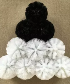 THSINDE Tête De Rechange Brosse WC,Tête De Brosse De Remplacement Pour Le Nettoyage De La Cuvette Des Toilettes,9pcs Noir -Débroussailleuse Soldes Magasin 42551577 4