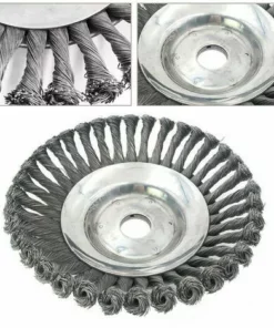 GUAZHUNIFR Tête De Désherbage Fil D'acier, 6 Pouce Brosse Rotative Disque De Pinceau à Roue Pour Outils De Pelouse Jardin Agriculture - Trou Intérieur 25.4mm Guazhuni (6 Pouce) -Débroussailleuse Soldes Magasin 42736244 3