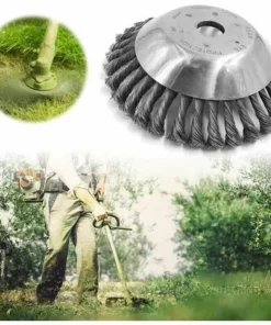 Brosse à Mauvaises Herbes Débroussailleuse Coupeur Tête Pour Débroussailleuse Brosse Ronde Pour Débroussailleuse Macaron (6"(25 Mm X 150 Mm)） -Débroussailleuse Soldes Magasin 42741098 5
