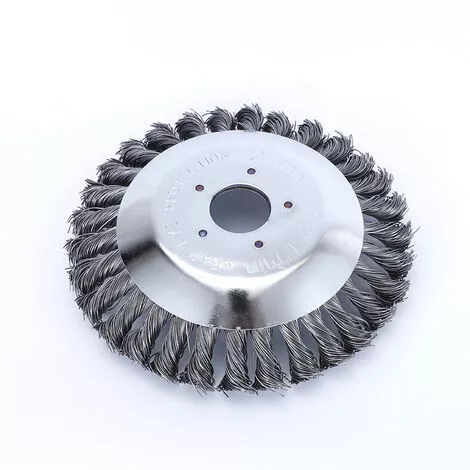 DONTODENT Brosse De Roue De Fil De 8 Pouces, Roue De Désherbage De Dérouillage Torsadée De Type Bol, Tête De Coupe-herbe De Brosse De Roue De Fil D'acier Pour Tondeuse à Gazon 4 DONTODENT Brosse De Roue De Fil De 8 Pouces, Roue De Désherbage De Dérouillage Torsadée De Type Bol, Tête De Coupe-herbe De Brosse De Roue De Fil D'acier Pour Tondeuse à Gazon – Image 2