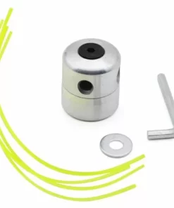 DONTODENT Têtes De Débroussailleuse Têtes De Débroussailleuse En Aluminium Avec 4 Lignes Tête De Débroussailleuse Bobine De Tonte Accessoires De Tondeuse à Gazon Pour Remplacement De Débroussailleuse