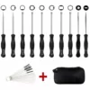 Lot De 10 Outil De Réglage De Carburateur Avec Brosse De Nettoyage Aiguille De Carburateur Starlight -Débroussailleuse Soldes Magasin 43370992 1
