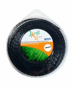 JARDIAFFAIRES Fil Pour Débroussailleuse Professionnel Torsade 3mm X 75 Mètres