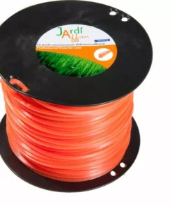 JARDIAFFAIRES Bobine De Fil Professionnel Carré Pour Débroussailleuse 2,4mm X 388 Mètres