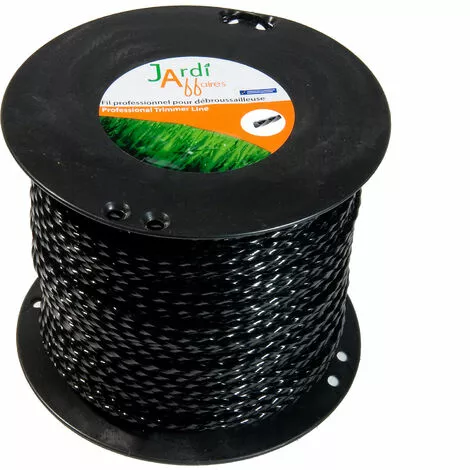 JARDIAFFAIRES Bobine De Fil Professionnel Torsade Pour Débroussailleuse 4mm X 176 Mètres 3 JARDIAFFAIRES Bobine De Fil Professionnel Torsade Pour Débroussailleuse 4mm X 176 Mètres