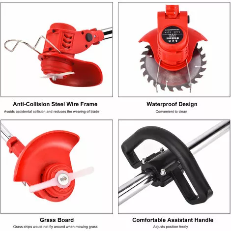 HAPPYSHOPPING Coupe-gazon Electrique 12VE Tondeuse A Gazon Portable Rechargeable A Usage Domestique Tondeuse De Branches D'herbe Portable Sans Fil Pour L'elagage/la Tonte De La Cour De Jardin, Modele : Prise UE Et 1 Batterie Au Lithium - Modele : Prise UE Et 1 Batterie 5 HAPPYSHOPPING Coupe-gazon Electrique 12VE Tondeuse A Gazon Portable Rechargeable A Usage Domestique Tondeuse De Branches D'herbe Portable Sans Fil Pour L'elagage/la Tonte De La Cour De Jardin, Modele : Prise UE Et 1 Batterie Au Lithium - Modele : Prise UE Et 1 Batterie – Image 3